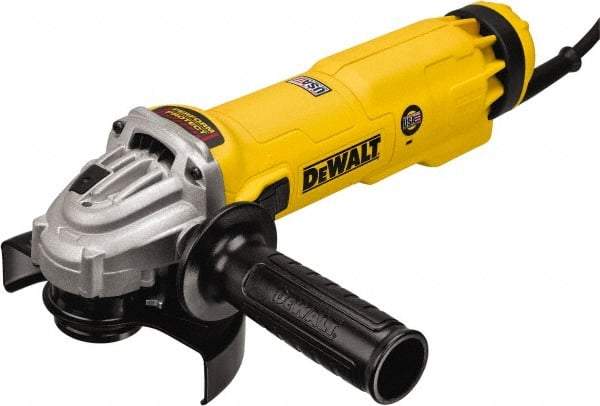 DeWALT - 4-1/2 & 5" Wheel Diam, 11,000 RPM, Corded Angle & Disc Grinder - 5/8-11 Spindle - A1 Tooling