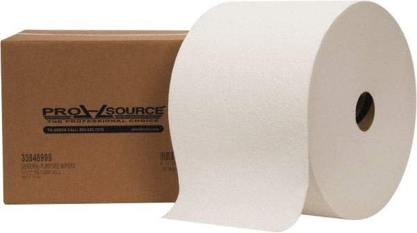 PRO-SOURCE - Dry General Purpose Wipes - Jumbo Roll, 12" x 11" Sheet Size, White - A1 Tooling