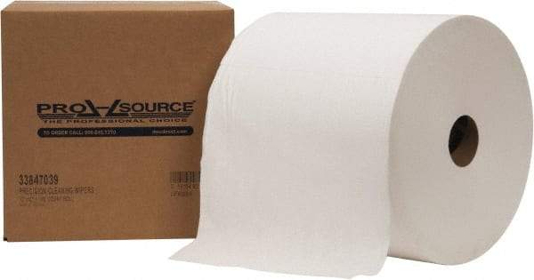 PRO-SOURCE - Dry Shop Towel/Industrial Wipes - Jumbo Roll, 12" x 12" Sheet Size, White - A1 Tooling