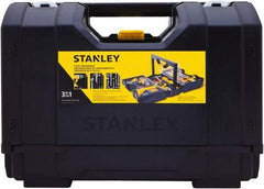 Stanley - 15 Compartment 1 Tray Tool Organizer - 9" Wide x 18-7/8" Deep x 12" High, Plastic, Black/Yellow - A1 Tooling