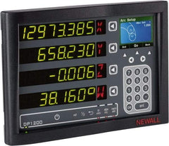 Newall - 2 Axes, Milling, Turning, Grinding & Lathe Compatible DRO Counter - LED Display, Programmable Memory - A1 Tooling