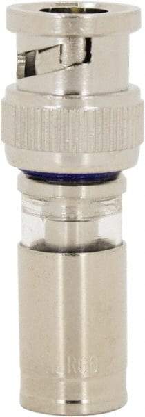 Ideal - Straight, BNC Compression Coaxial Connector - Compatible with RG6, Brass Body - A1 Tooling