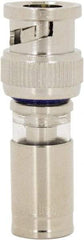 Ideal - Straight, BNC Compression Coaxial Connector - Compatible with RG6, Brass Body - A1 Tooling