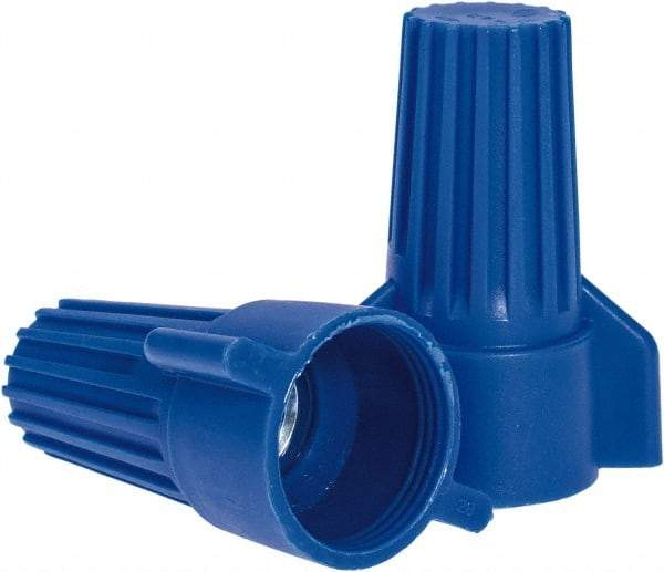 Ideal - 3, 12 to 2, 6 AWG, 600 Volt, Flame Retardant, Wing Twist on Wire Connector - Blue, 221°F - A1 Tooling