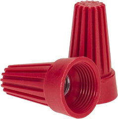 Ideal - 2, 14 to 4, 12 AWG, 600 Volt, Flame Retardant, Standard Twist on Wire Connector - Red, 221°F - A1 Tooling