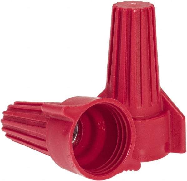 Ideal - 2, 14 to 5, 12 AWG, 600 Volt, Flame Retardant, Wing Twist on Wire Connector - Red, 221°F - A1 Tooling