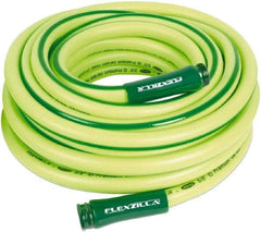 Legacy - 75' Long Garden Hose - 5/8" Diam, 3/4" GHT, Hybrid Polymer, 150 psi, All Season, Green - A1 Tooling