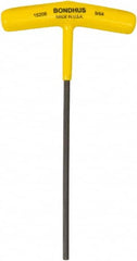 Bondhus - 9/64" Hex, T-Handle Cushion Grip, Hex Key - 6" OAL, Protanium High Torque Steel, Inch System of Measurement - A1 Tooling