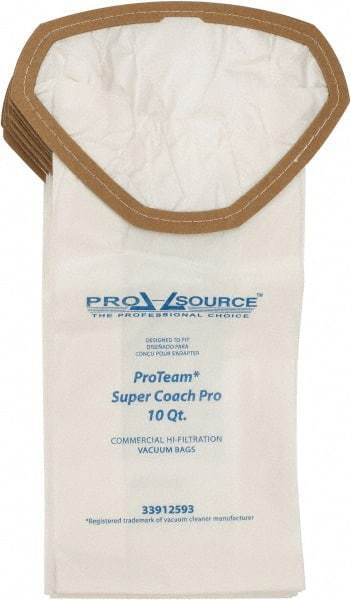 PRO-SOURCE - 2.5 Gal Meltblown Polypropylene & Paper Vacuum Bag - For ProTeam Super Coach Pro 6, GoFree Pro & ProVac FS 6 Qt Backpacks - A1 Tooling