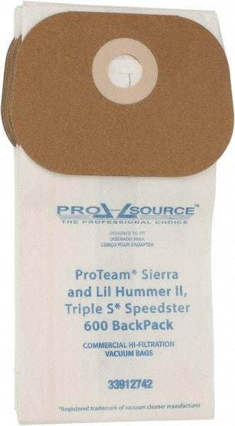 PRO-SOURCE - Meltblown Polypropylene & Paper Vacuum Bag - For ProTeam Sierra & Lil Hummer II (Open top bag), Triple S Speedster 600 Backpack - A1 Tooling