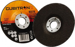 3M - 36 Grit, 5" Diam x 1/8" Thick x 7/8" Arbor, Type 27 Depressed Center Wheel - A1 Tooling