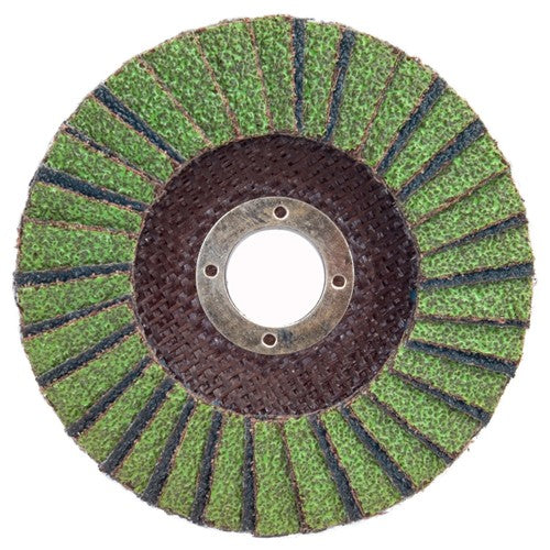 5″ × 1/4″ × 7/8″ Neon R766 Flap Disc Type 27 Flat 60 Grit - A1 Tooling