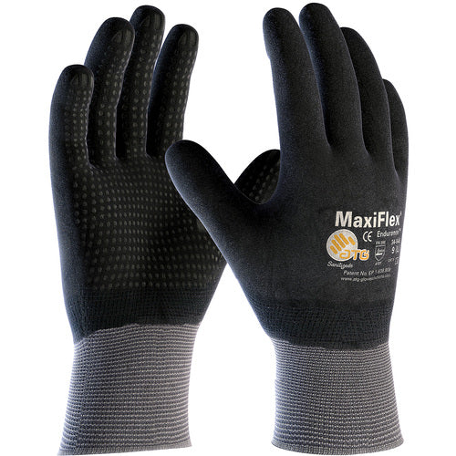 ‎34-846/M MaxiFlex Seamless Knits - MaxiFlex Endurance - 15G Nylon - Full Nitrile MicroFoam w/ Micro Dot Palm