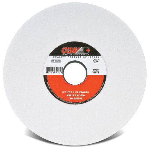 7″ × 1/4″ × 1 1/4″ - WA120 KV - T1 - White Grinding Wheel - A1 Tooling