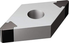 Sandvik Coromant - DNGA433 Grade 7025 CBN Turning Insert - Uncoated, 55° Diamond, 1/2" Inscr Circle, 3/16" Thick, 3/64" Corner Radius - A1 Tooling