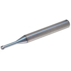 Vargus - 1/4-20 Thread, 0.2362" Shank Diam, TiCN Coating, Solid Carbide Straight Flute Thread Mill - 3 Flutes, 2.244" OAL, 1/4" Min Noml Diameter - A1 Tooling