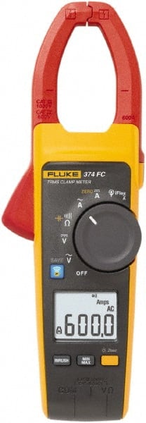 Fluke - 374 FC, CAT IV, CAT III, Digital True RMS Clamp Meter with 1.3386" Clamp On Jaws - A1 Tooling