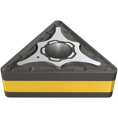 Iscar - TNMG332 M3P Grade IC8250 Carbide Turning Insert - TiCN/Al2O3/TiN Finish, 60° Triangle, 3/8" Inscr Circle, 3/16" Thick, 1/32" Corner Radius - A1 Tooling