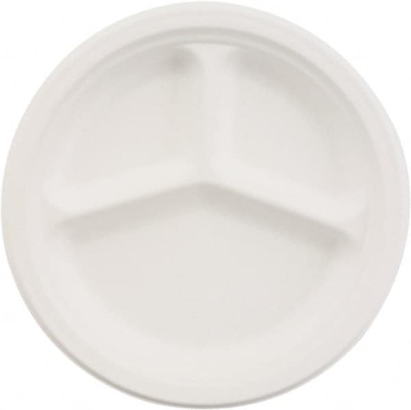 Chinet - Chinet 10-1/4" 3 Compartment Paper Plate - White - A1 Tooling