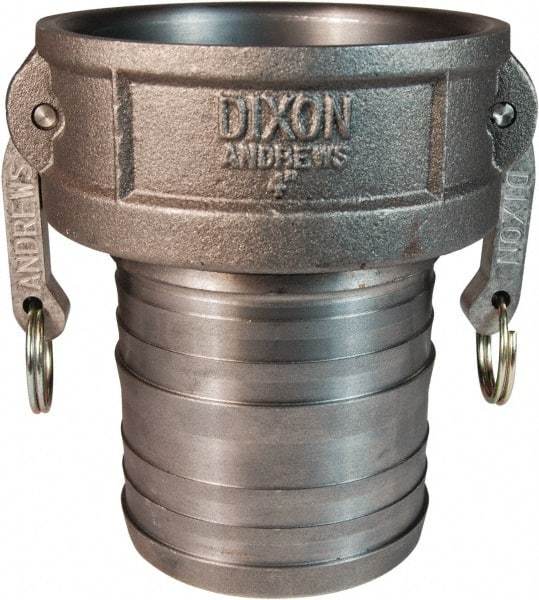 Dixon Valve & Coupling - 4" Ductile Iron Cam & Groove Suction & Discharge Hose Female Coupler Hose Shank - Part C, 100 Max psi - A1 Tooling