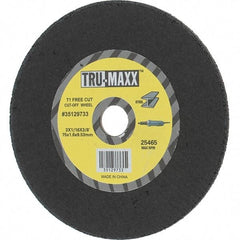 Tru-Maxx - 3" 36 Grit Aluminum Oxide Cutoff Wheel - 1/16" Thick, 3/8" Arbor, Use with Die Grinders - A1 Tooling