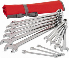 Crescent - 14 Piece, 3/8" to 1-1/4", 12 Point Combination Wrench Set - Inch Measurement Standard, Full Polish Chrome Finish - A1 Tooling