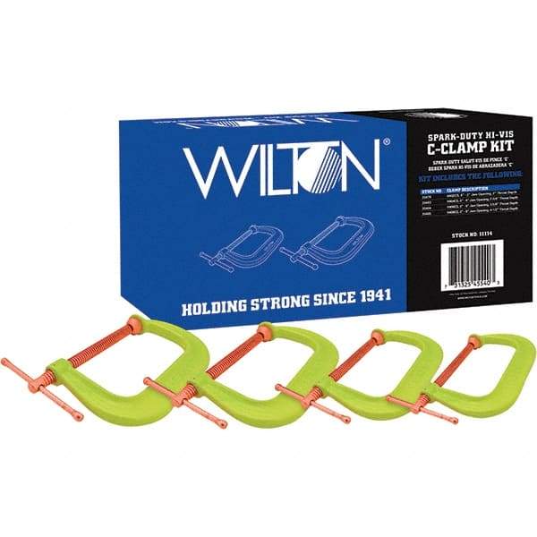 Wilton - C-Clamp & Cantilever Clamp Sets Clamp Type: Spark Duty C-Clamp Type: Kit - A1 Tooling