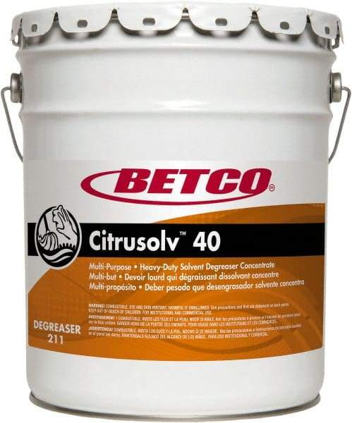 Betco - 5 Gal Bucket Cleaner/Degreaser - Liquid, Citrus - A1 Tooling