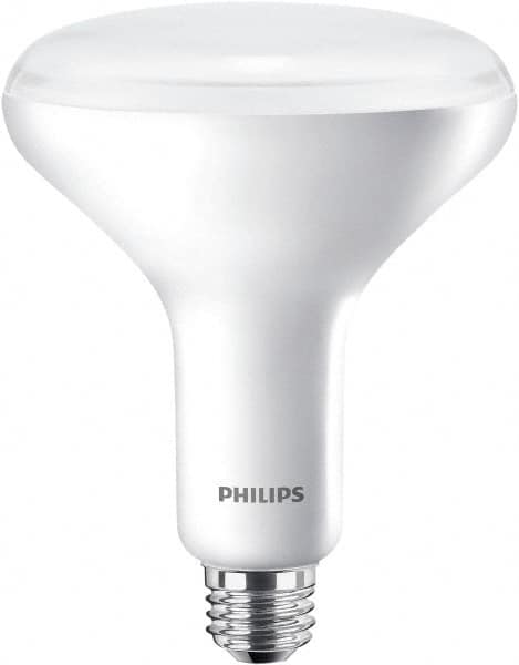 Philips - 9 Watt LED Flood/Spot Medium Screw Lamp - 2,700°K Color Temp, 650 Lumens, 120 Volts, Dimmable, Shatter Resistant, BR40, 25,000 hr Avg Life - A1 Tooling