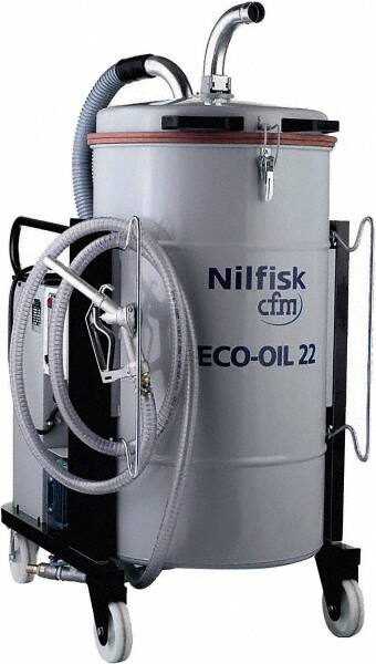 Nilfisk - 48 Gal, Painted Steel Tank, Wet, Machine Shop Vacuum Cleaner - 11.4 Amps - A1 Tooling