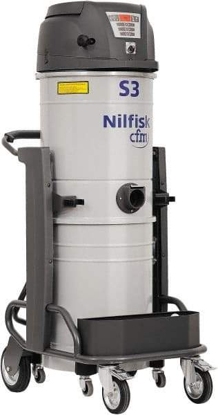 Nilfisk - 13 Gal, Painted Steel Tank, Dry, HEPA Vacuum Cleaner - 15.8 Amps - A1 Tooling