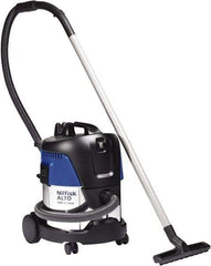 Nilfisk - 5 Gal Stainless Steel Tank, Electric Powered Wet/Dry Vacuum - 1.34 Peak hp, 120 Volt, 8.3 Amps, 11-1/2' Hose Fitting, Washable Wet/Dry, Accessories Included - A1 Tooling