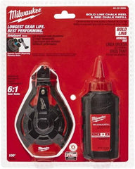 Milwaukee Tool - 100' Long Chalk Reel, Chalk, Line Level - A1 Tooling