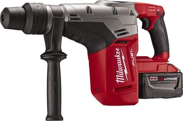 Milwaukee Tool - 18 Volt 1-9/16" SDS Max Chuck Cordless Rotary Hammer - 0 to 3,000 BPM, 0 to 450 RPM, Reversible - A1 Tooling