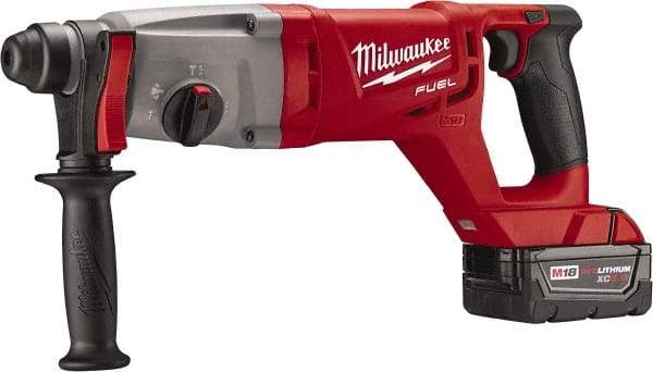 Milwaukee Tool - 18 Volt 1" SDS Plus Chuck Cordless Rotary Hammer - 0 to 4,400 BPM, 0 to 1,500 RPM, Reversible - A1 Tooling