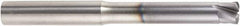 Niagara Cutter - 5/16", 4 Flute, Single End, Solid Carbide, 0.0373" Corner Radius End Mill - 2-1/2" OAL, 0° Helix, 0.41mm LOC, 0.938" Extended Reach - A1 Tooling