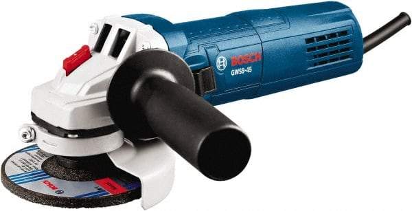 Bosch - 4-1/2" Wheel Diam, 11,000 RPM, Corded Angle & Disc Grinder - 5/8-11 Spindle, 120 Volts, 8.8 Amps - A1 Tooling