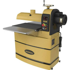 Powermatic - 5" Diam x 22" Long, Single Phase Floor Drum Sanding Machine - 4" Sanding Depth, 2-3/8 to 4" Thick x 44" Wide Workpiece - A1 Tooling