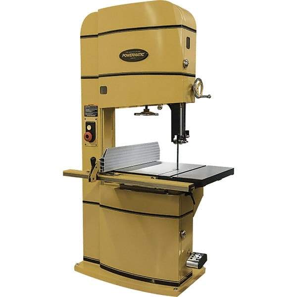 Powermatic - 24" Throat Capacity, Step Pulley Vertical Bandsaw - 2,500/4,800 SFPM, 5 hp, Three Phase - A1 Tooling