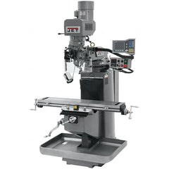 Jet - 9" Table Width x 49" Table Length, Electronic Variable Speed Control, 3 Phase Knee Milling Machine - 3 hp - A1 Tooling