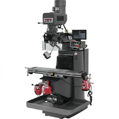 Jet - 9" Table Width x 49" Table Length, Electronic Variable Speed Control, 3 Phase Knee Milling Machine - 3 hp - A1 Tooling