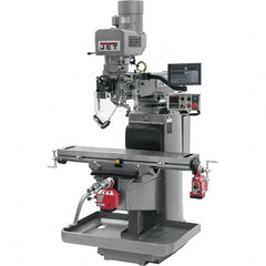 Jet - 10" Table Width x 50" Table Length, Electronic Variable Speed Control, 3 Phase Knee Milling Machine - 3 hp - A1 Tooling