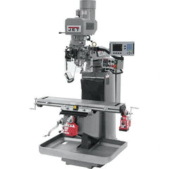 Jet - 9" Table Width x 49" Table Length, Electronic Variable Speed Control, 3 Phase Knee Milling Machine - 3 hp - A1 Tooling