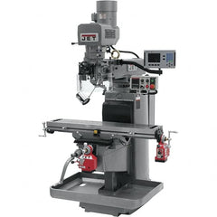 Jet - 10" Table Width x 50" Table Length, Electronic Variable Speed Control, 3 Phase Knee Milling Machine - 3 hp - A1 Tooling