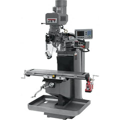 Jet - 9" Table Width x 49" Table Length, Electronic Variable Speed Control, 3 Phase Knee Milling Machine - 3 hp - A1 Tooling