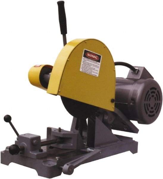 Kalamazoo - 10" Blade Diam, 5/8" Arbor Hole, Straight Chop & Cutoff Saw - 3,450 RPM, 3 hp, 220/440 Volts, 1 or 3 Phase - A1 Tooling