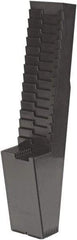 Acroprint Time Recorder - 34-1/4" High x 5" Wide 25 Pocket Adjustable Time Card Rack - Black, Use with Time Cards - A1 Tooling