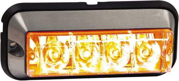 Buyers Products - Quad Flash Rate, Surface Mount Emergency Strobe Light Assembly - Powered by 12 to 24 Volts, Amber - A1 Tooling