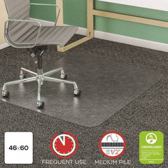 Deflect-o - 60" Long x 46" Wide, Chair Mat - Rectangular, Beveled Edge Style - A1 Tooling