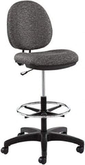 ALERA - 19-1/2 Inch Wide x 26-3/4 Inch Deep x 51-1/8 Inch High, Swivel Base, Swivel Task Chair - 100% Acrylic Seat, Graphite Gray - A1 Tooling